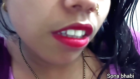 Indian girl is a hot brunette who enjoys having sex