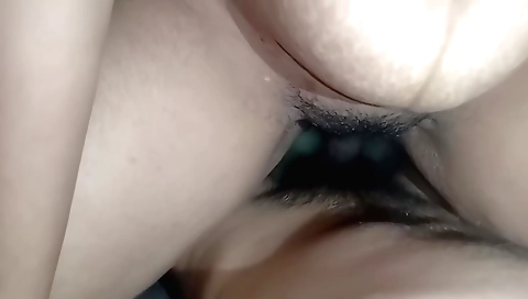 Indian teen in a sexy black dress fucks in pov in amateur