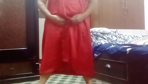 Indian chick with a big ass and natural boobs in webcam video