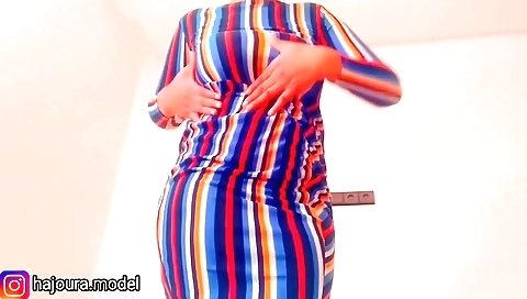 Indian big-assed chick with a huge body and a cock