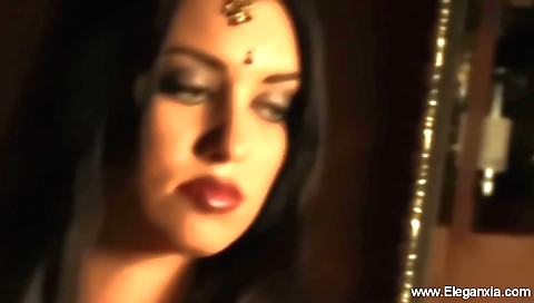 Horny brunette enjoys the feeling of pure sensual pleasure