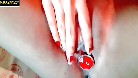 Indian girl sucks and plays with a dick on a webcam