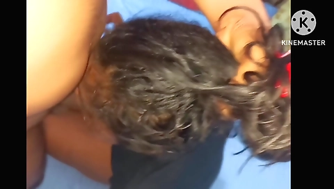 A amateur brunette 18+ is having a fun with her pussy