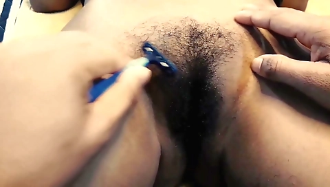 Hairy indian pussy fetish video with a sexy brunette girl
