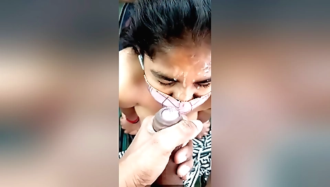 Horny brunette milf fucks in her pussy with a dildo