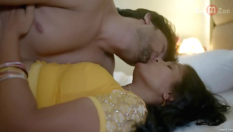 Milf with big boobs and a sexy figure in the first scene