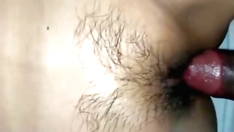 Indian amateur video showing hairy pussy being fucked