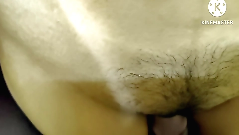Indian babe sucks cock in POV porn video from behind