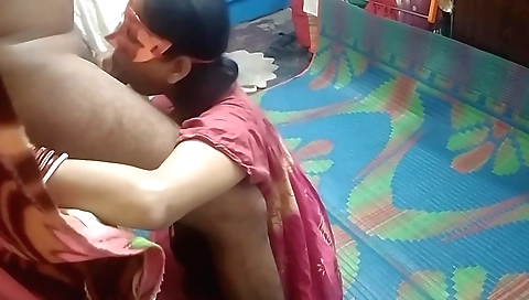 Indian brunette fucked her stepmom while having a chat