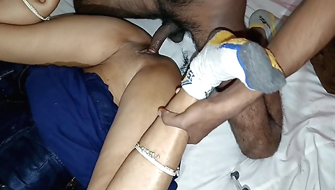 Indian teen with big boobs is getting fucked in the hottest way