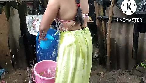Outdoor solo video show from a beautiful indian girl