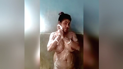 Busty brunette enjoys fingering herself after sex video