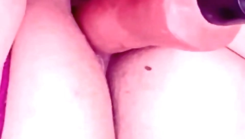 Indian milf gets a big dildo and a toy to make her cum