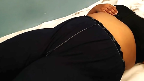 Busty indian girl gives a solo video in her bedroom