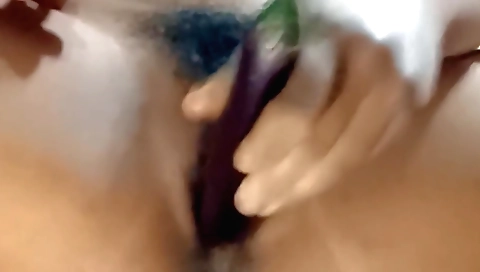 Solo sex video with a hairy pussy in amateur video