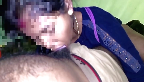 Indian slut takes hard cock in her big deep throat