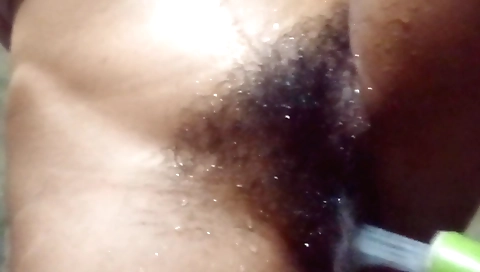 Indian beauty shows off her hairy pussy and hairy bush