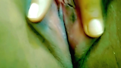 Indian black and white desi girl playing with her cunt