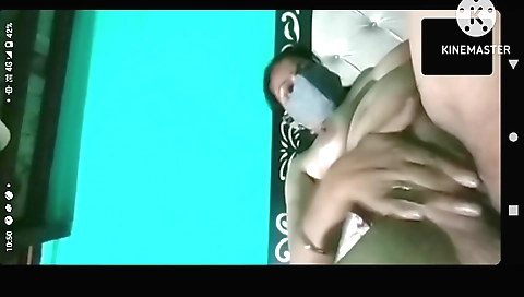 Solo female in stockings video call service in bathroom