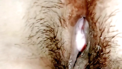 Hindi amateur video with hairy pussy and dildo play