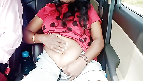 Indian slut on a tshirt and shorts getting her dick drilled
