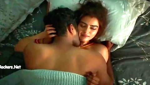 Indian couple fucks in the living room during movie