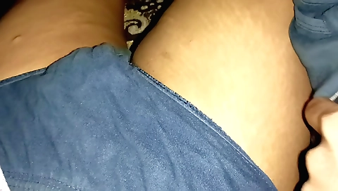 Indian teen 18+ is playing with her neighbor's shaved pussy