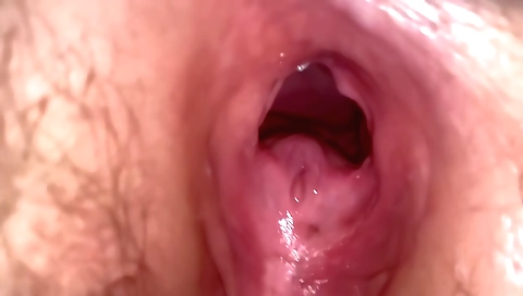 Horny girl with natural pussy humps on bed in hd porn