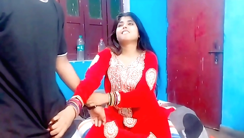 Indian brunette with natural breasts getting fucked