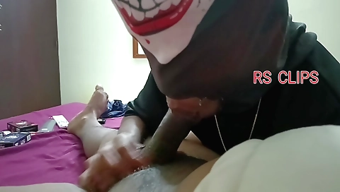 Indian desi aunt riding her boyfriend in the bedroom