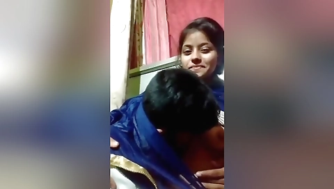 Indian brunette gets a fuck in her crotch on the web camera