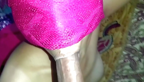 Indian girl with a sexy face sucks a cock and gets fucked