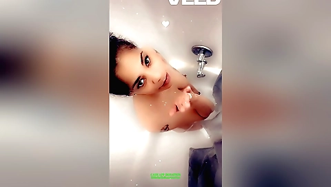 Indian girl takes off her panties and enjoys a nice shower