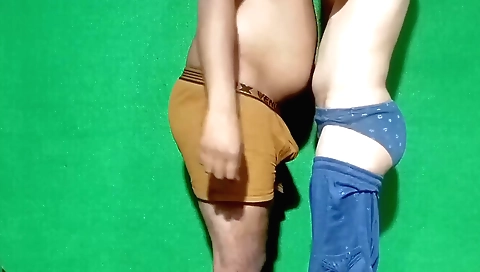 Indian girls filming and sharing their clothes on a hill