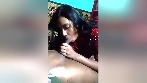 Indian bhabhi is having a nice blowjob in webcam video