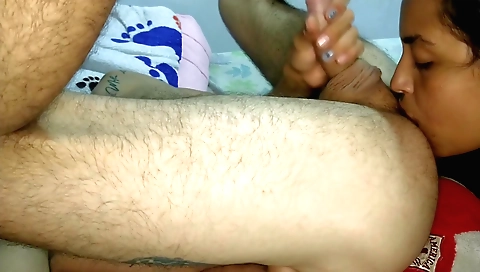 Very pretty blonde gets her cunt and mouth pounded