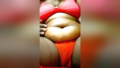 sexy brunette bhabi in a sexy outfit with a big vibrator