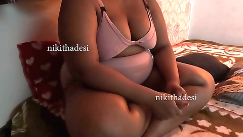 Sexy indian chick gets naked and rides on her dildo